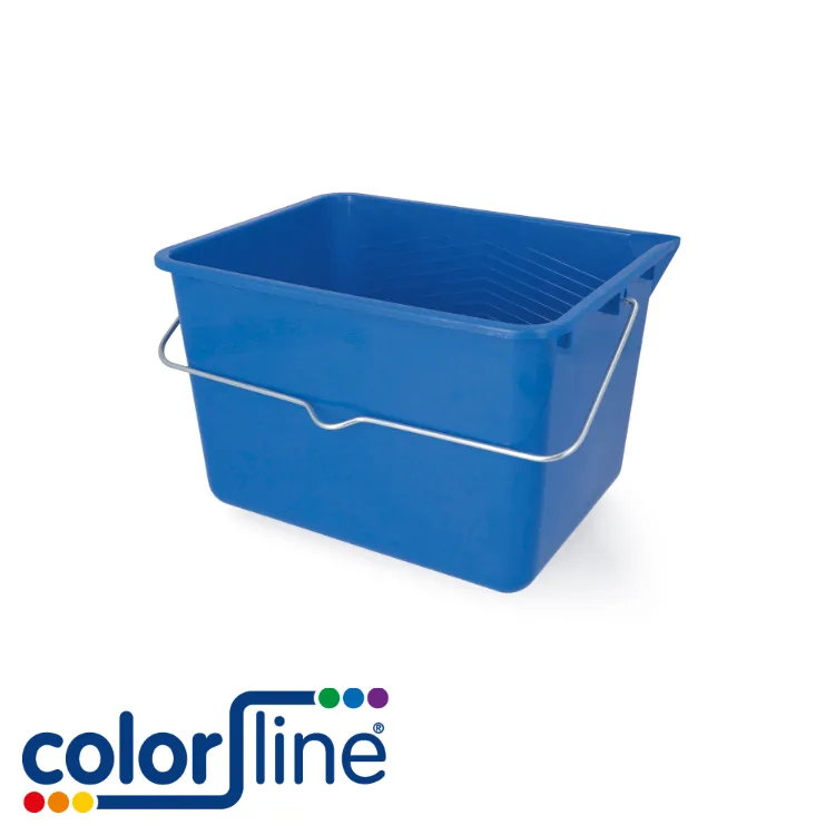 Seau à peinture - polypro, rectangulaire, bec verseur - 12 L - COLOR LINE