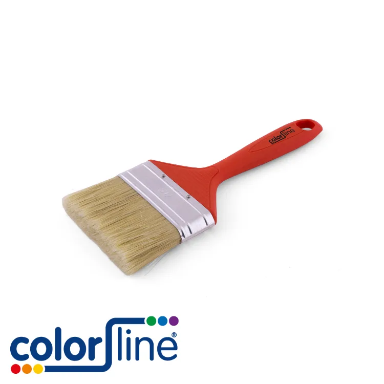 COLOR LINE Brosse de peintre - STD, plate, épaisse, poignée PP rouge, fibres mixtes - 100 mm - ALL