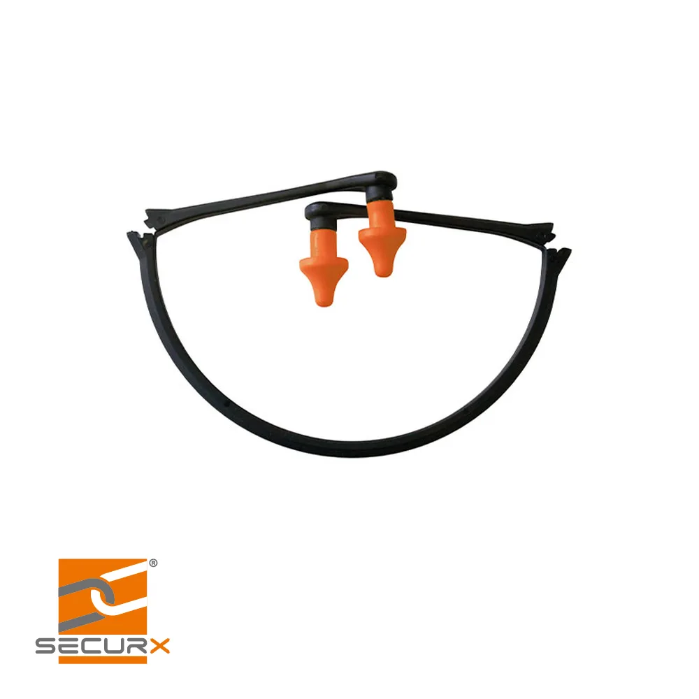 SECURX Bouchons d'oreille foam - avec arceau, EN 352-2, prix par 10 paires - 24 dB