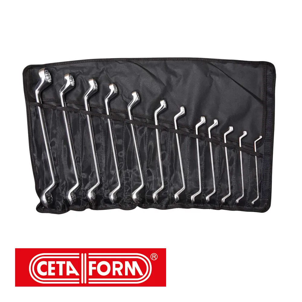 Jeu de clés polygonales - 31CrV3, 12 pièces, trousseau - 6-32 mm - CETAFORM
