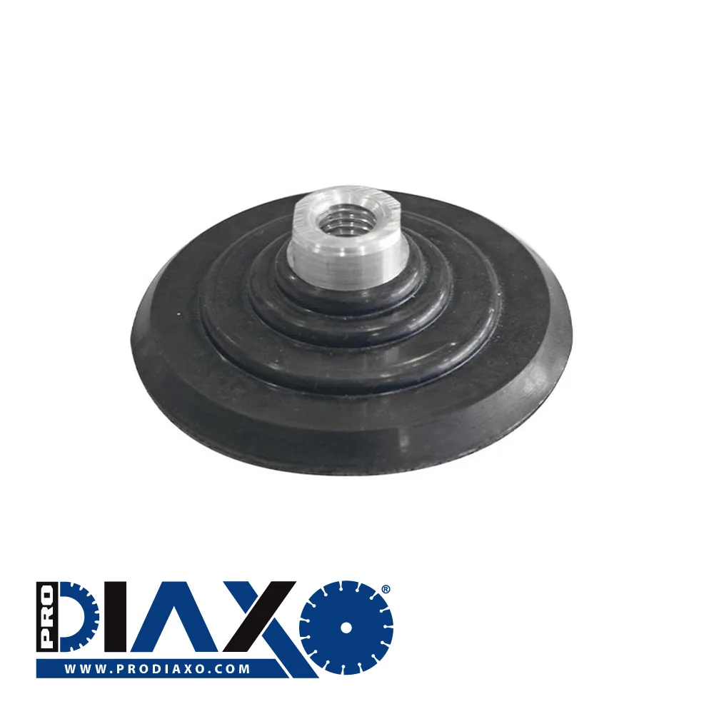 PRODIAXO Plateau support - caoutchouc, flexible, velcro, M14, pour patins de polissage - Ø 125 mm