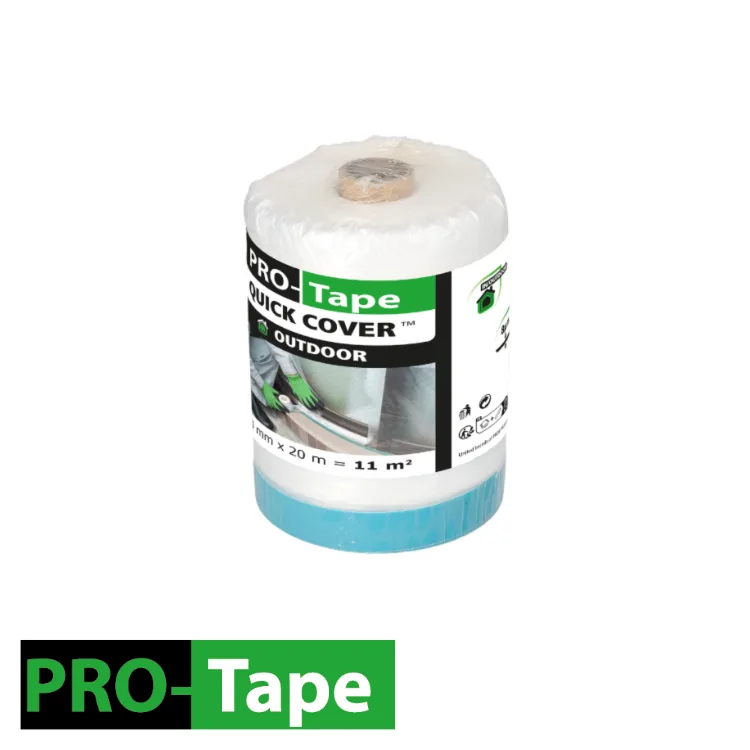 PRO-TAPE Film de masquage - QUICK COVER, indoor, outdoor - 550 mm x 20 m (EX ST 6413065)