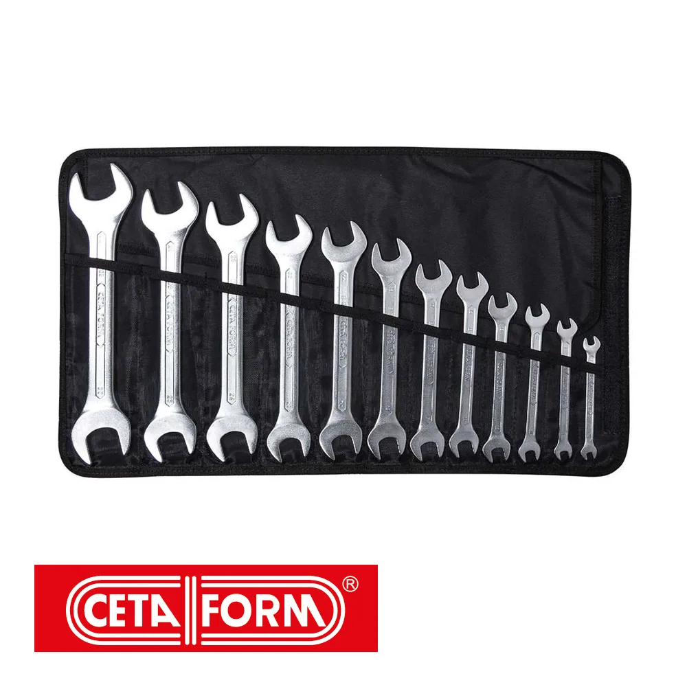 Jeu de clés plattes - 31CrV3, 12 pièces, trousseau - 6-32 mm - CETAFORM