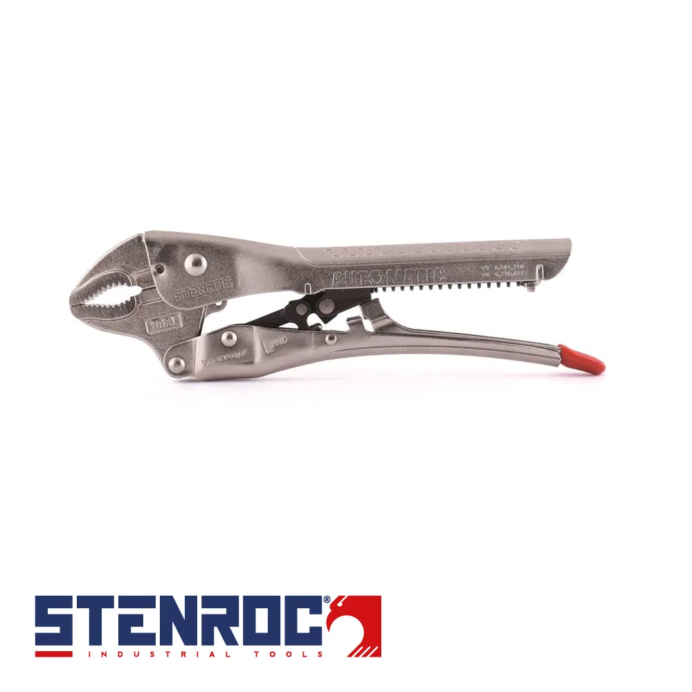 STENROC Pince-étau - 10-CJ, mâchoires courbes, coupe-câble, automatique - 250 mm