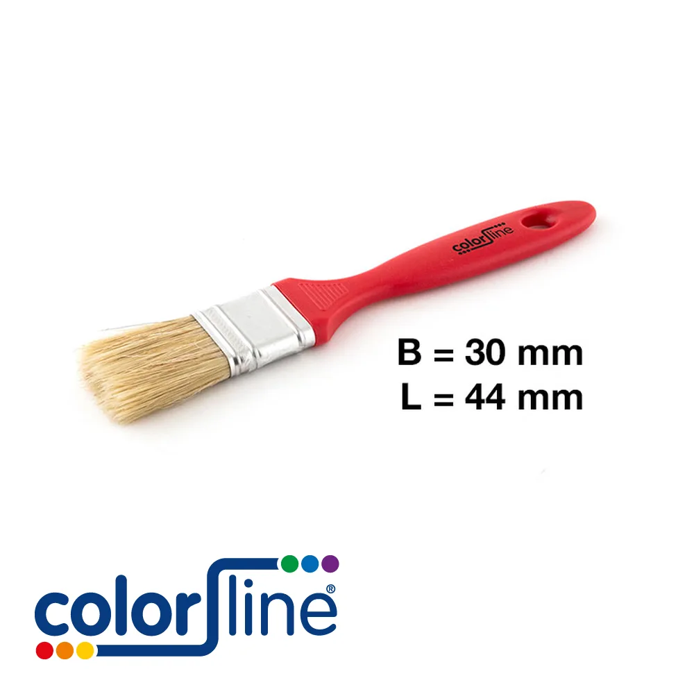 COLOR LINE Brosse de peintre - STD, plate, poignée PP rouge, fibres mixtes - 30 mm - ALL