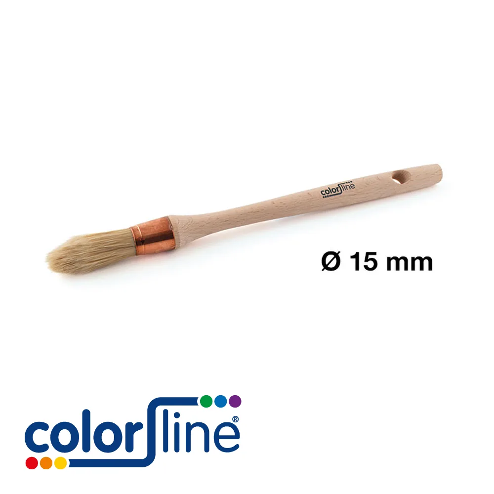 COLOR LINE Brosse pouce à réchampir - PRO, ronde, modèle Français, fibres mixtes - nr. 21 - ALL