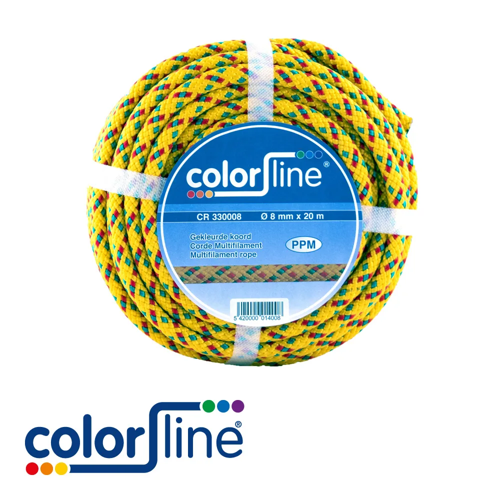 Corde - colorée, PPM - 12 mm x 20 m - COLOR LINE