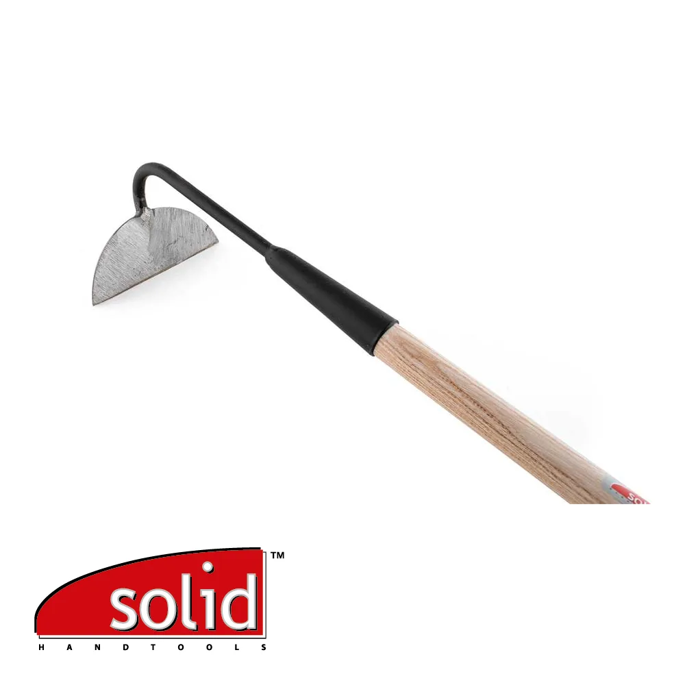 Binette - demi-lune, forgée, manche bois - 160 mm - SOLID
