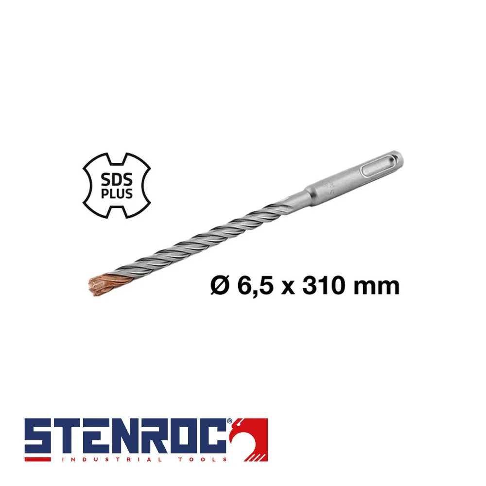 Foret à pierre et béton - SDS-Plus Premium 4-Cutter - 6,5 x 310 mm - STENROC