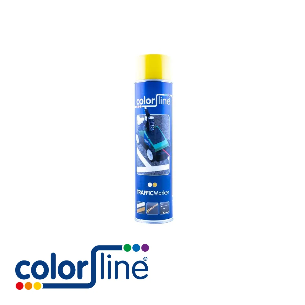 COLOR LINE Peinture de marquage - TRAFFIC MARKER, marquage durable, jaune - 600 ml