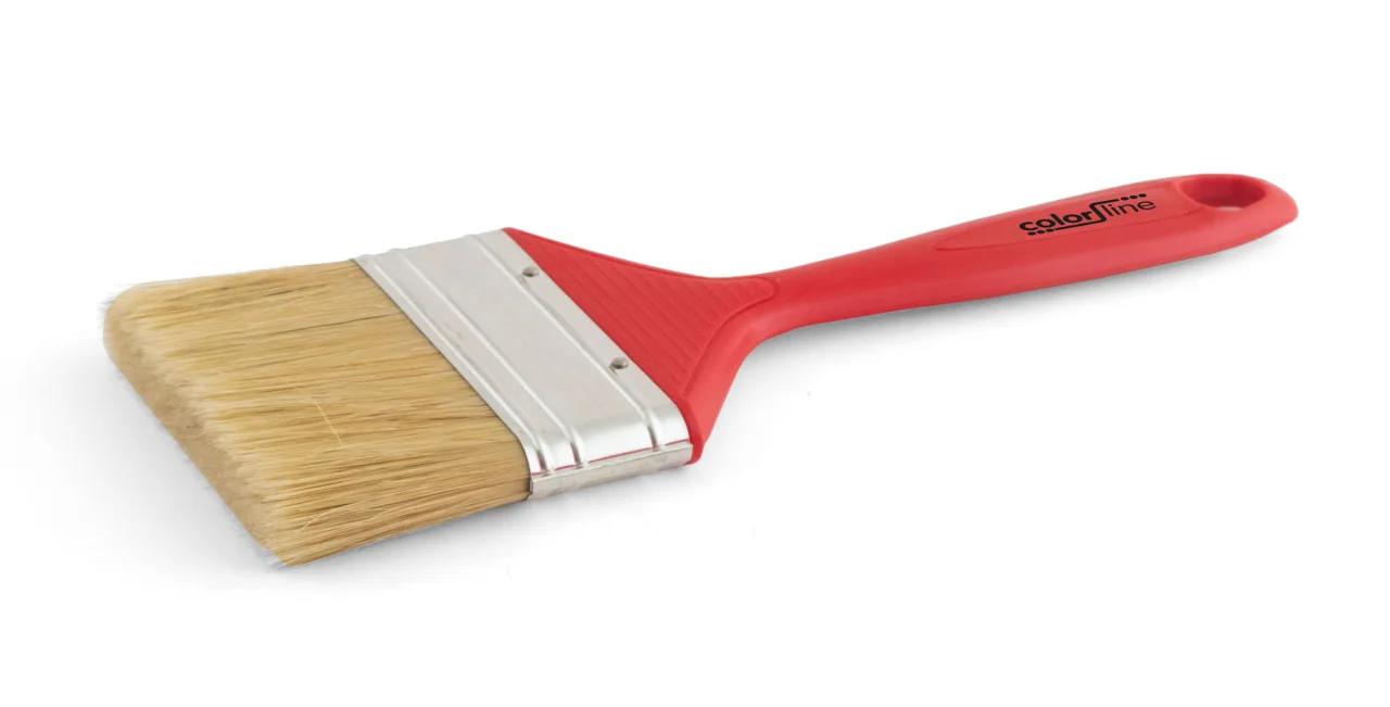 COLOR LINE Brosse de peintre - STD, plate, poignée PP rouge, fibres mixtes - 60 mm - ALL
