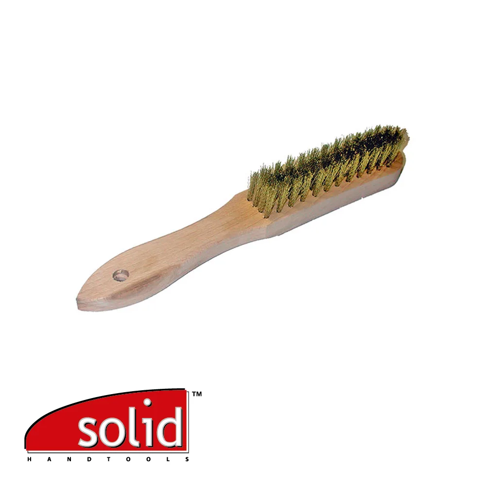 Brosse métallique - laiton, 5 rangées - SOLID