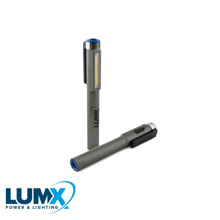 LUMX Lampe torche LED - PEN LIGHT, rechargeable, 250+100 lm, display 16 pc., prix par pc.