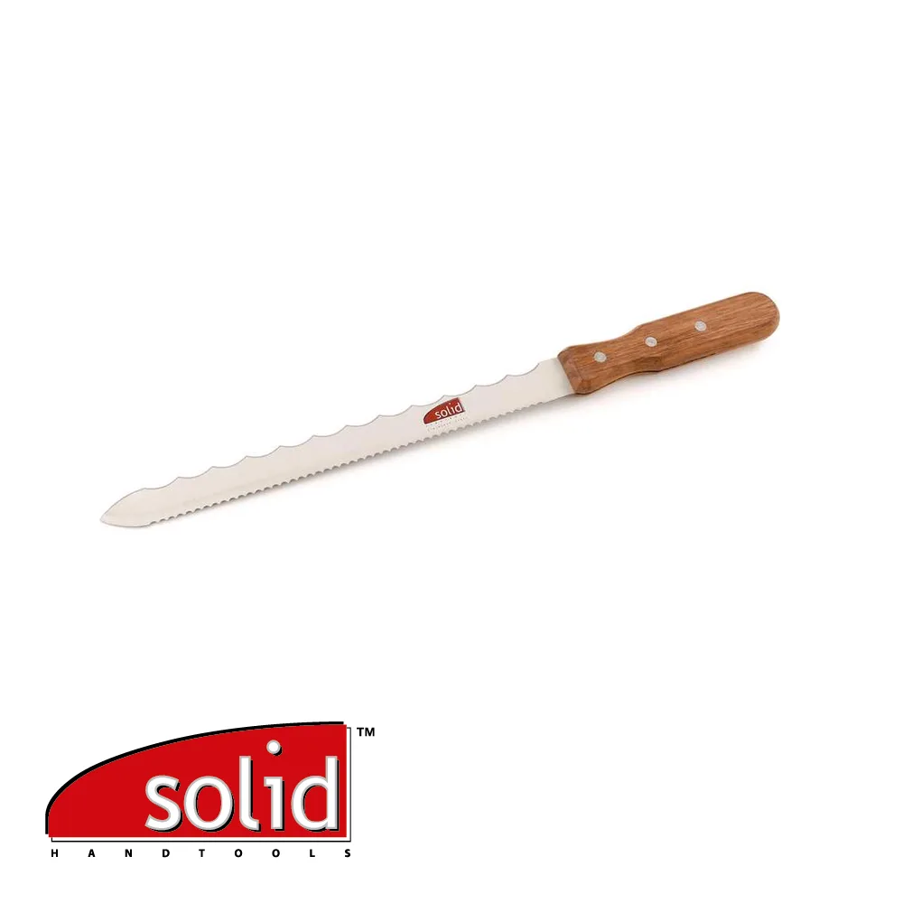 SOLID Couteau d'isolation - pour laine de verre et roche, styropor, mousse plastique - 280 mm