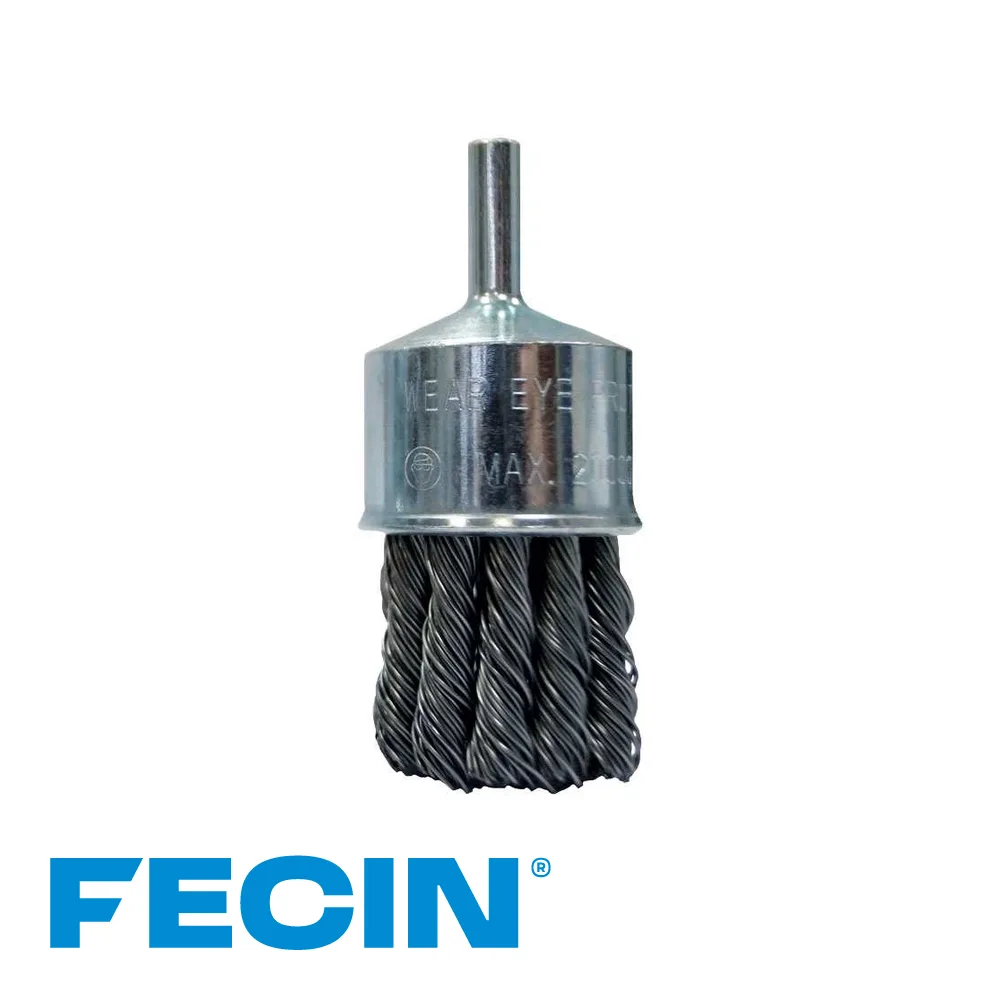 FECIN Brosse pinceau industrielle - type F-22, stang 6 mm, torsadé, 0,50 mm, vrac - Ø 30 mm