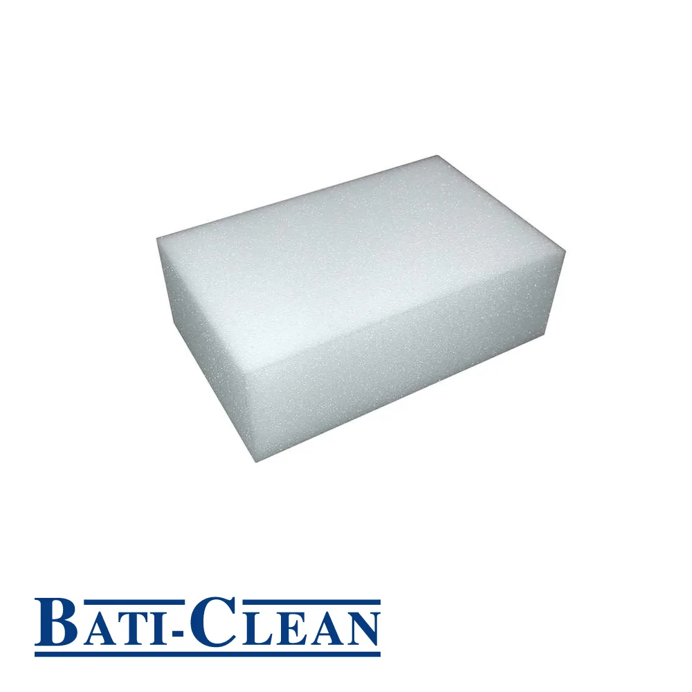 Eponge éco - blanc - 195 x 125 x 65 mm - BATI-CLEAN