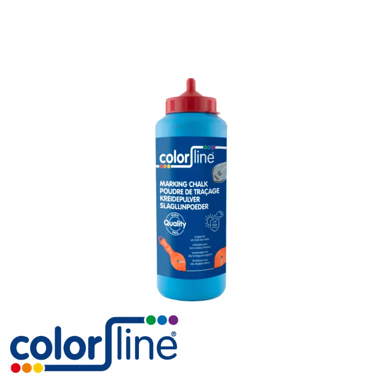 Poudre de traçage - rouge, qualité professionnelle - 1000 gr - COLOR LINE