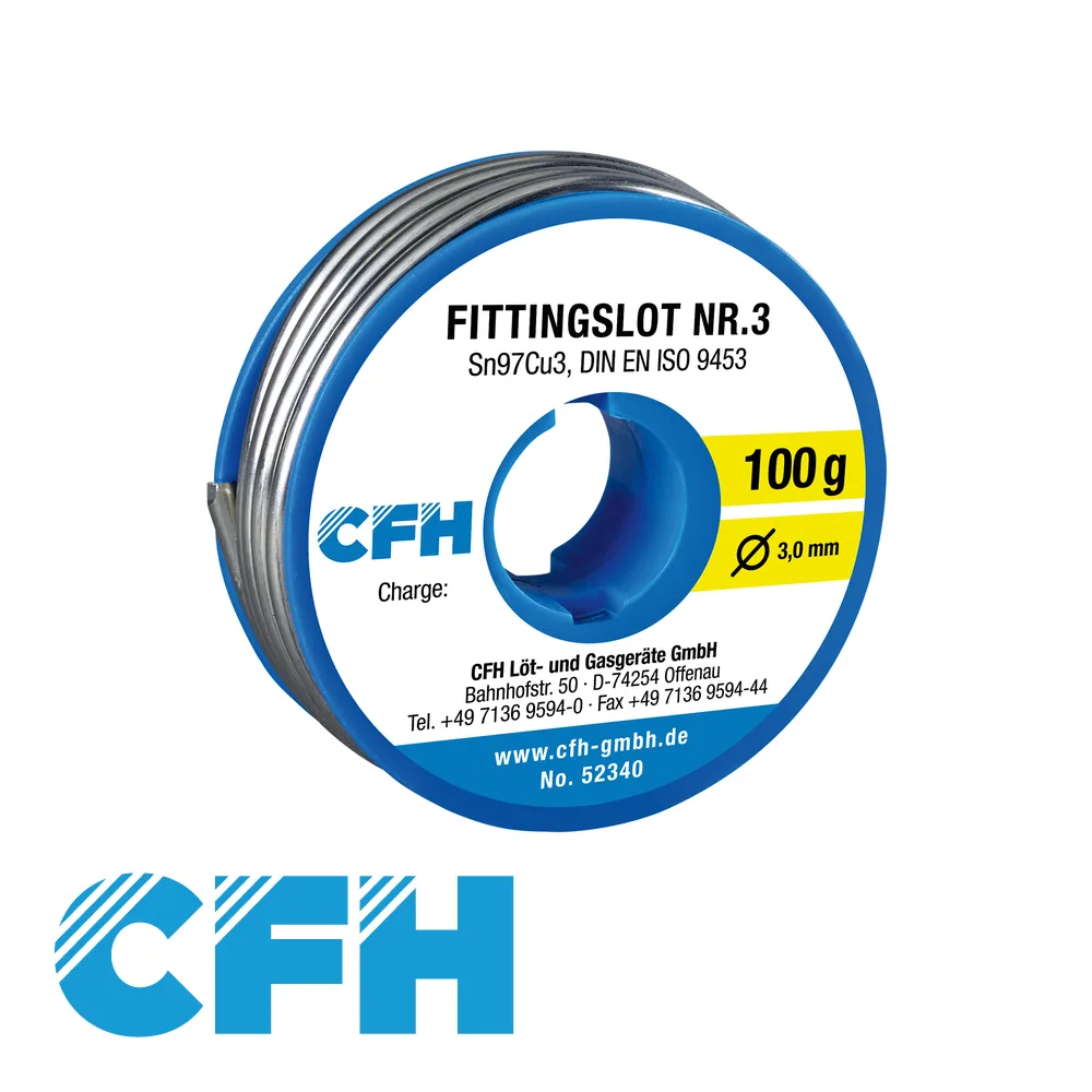 Fil de soudure - fitting, loodvrij - 100 gr - CFH