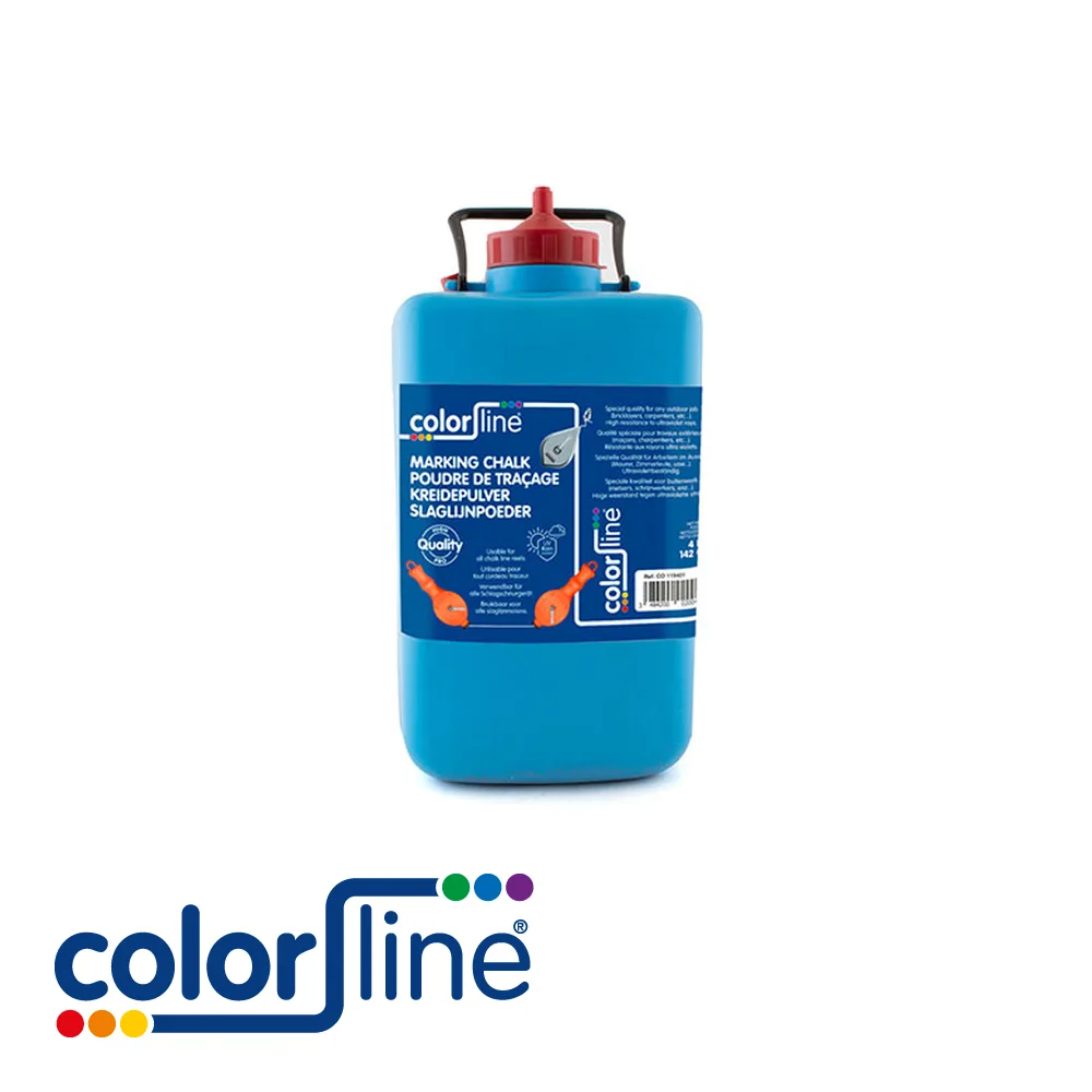 Poudre de traçage - rouge, qualité professionnelle - 4000 gr - COLOR LINE