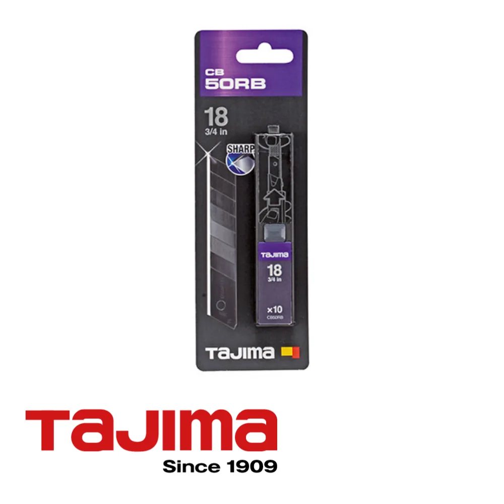 Lames sécables - PREMIUM RAZAR BLACK, prix par 10 pc. - 18 x 0,50 mm - TAJIMA