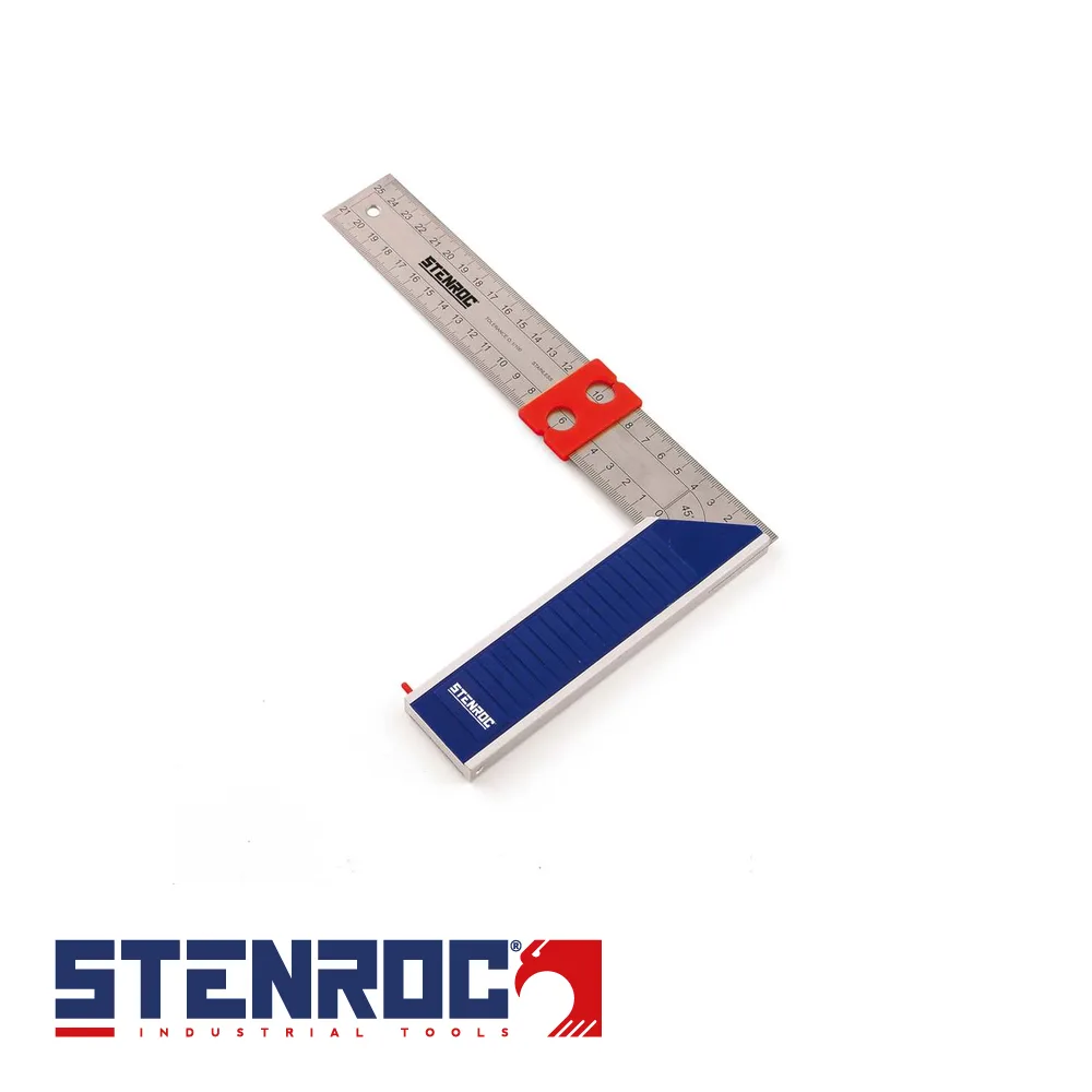 Equerre de menuisier - lame acier inox - 300 mm - STENROC