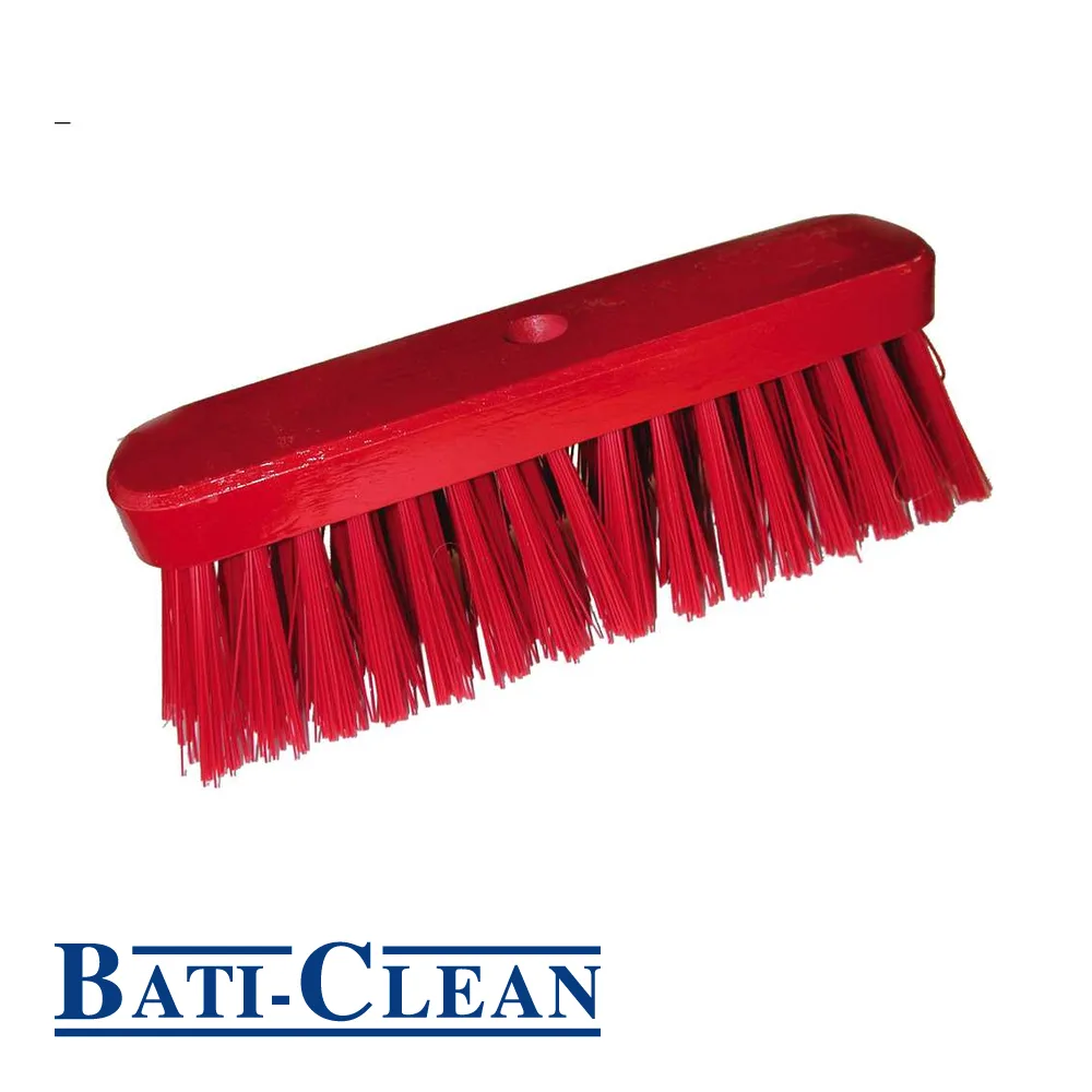 Balai de rue - fibres PVC plats, rouge - 290 mm - BATI-CLEAN