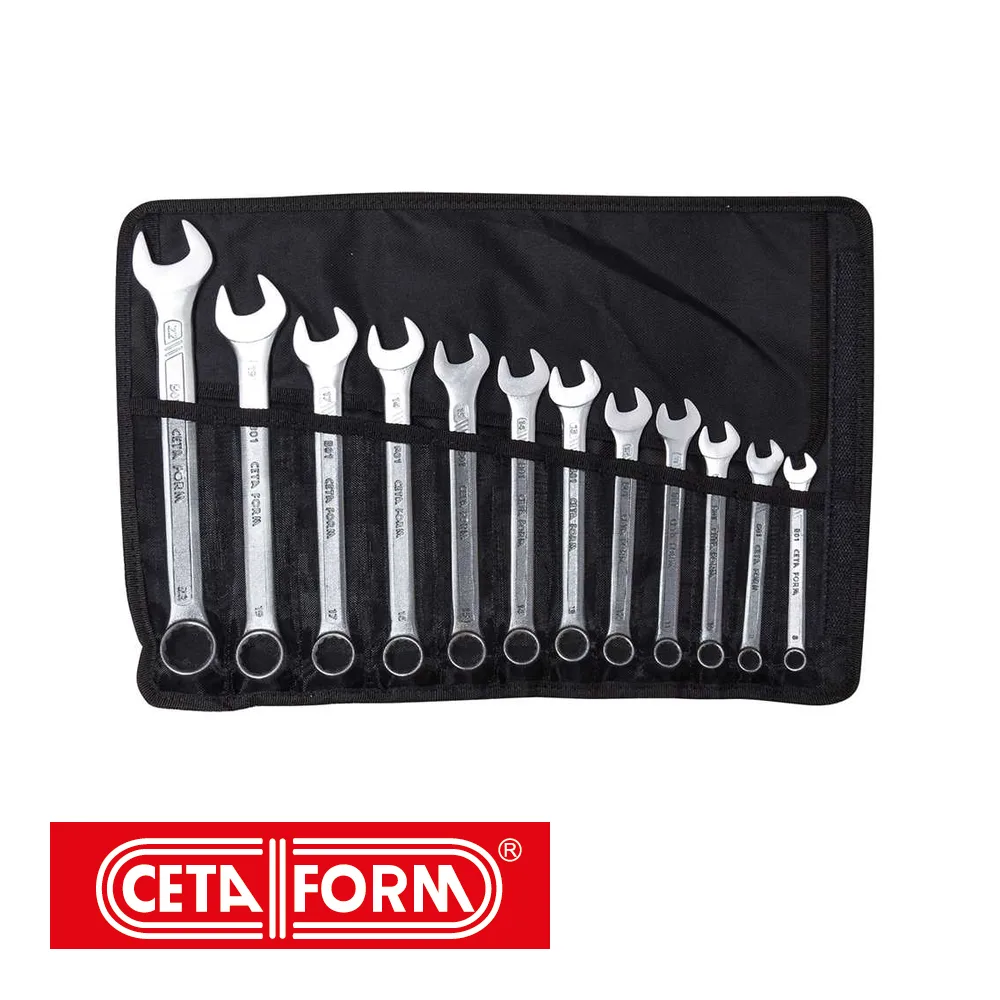 Jeu de clés mixtes - 12 pièces, trousseau - 8-22 mm - CETAFORM