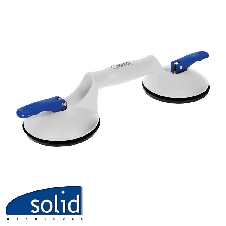 SOLID Ventouse - GLASS-100, alu, 2 têtes, Ø 118 mm - max. 100 kg (EX SO 550921)