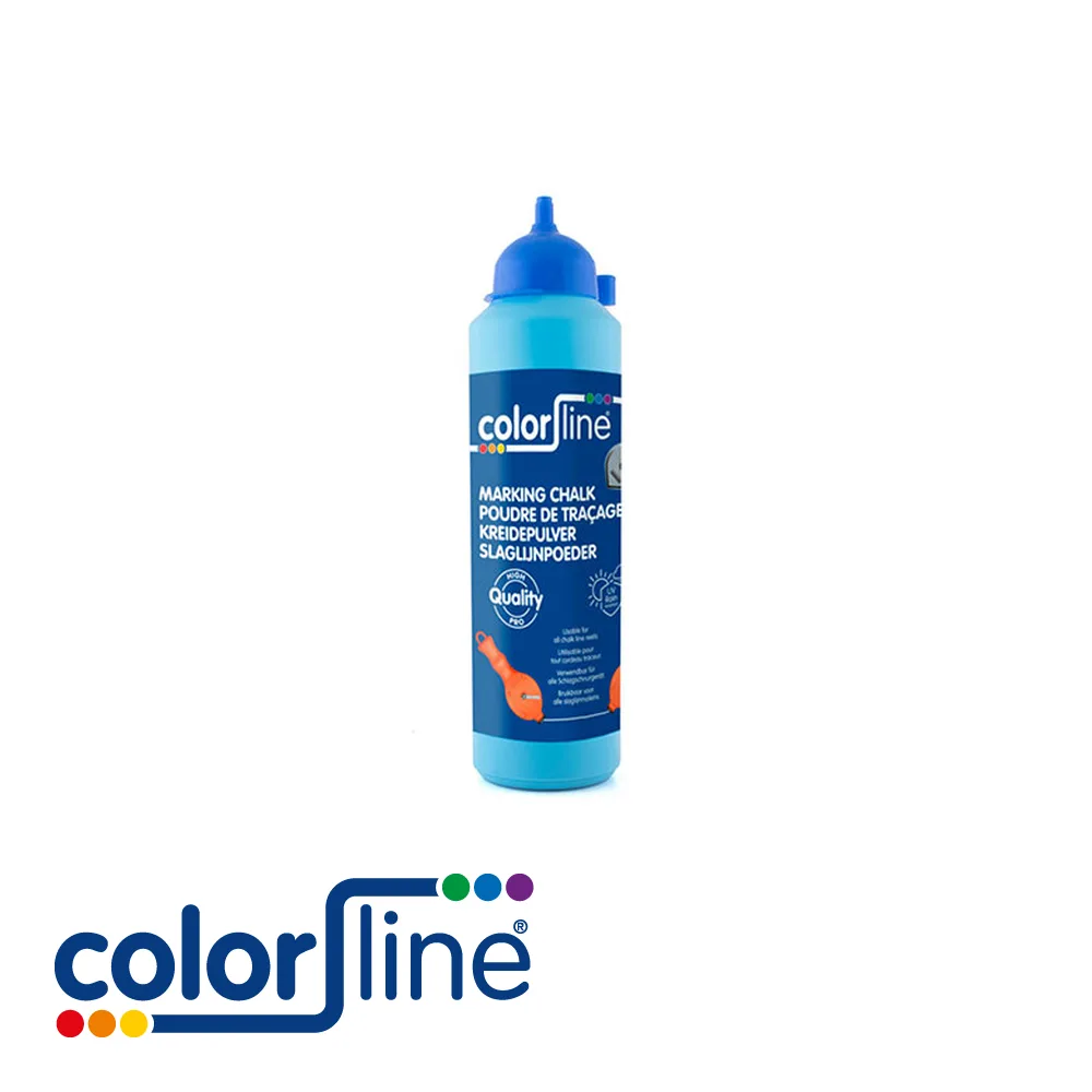 Poudre de traçage - bleu, qualité professionnelle - 400 gr - COLOR LINE