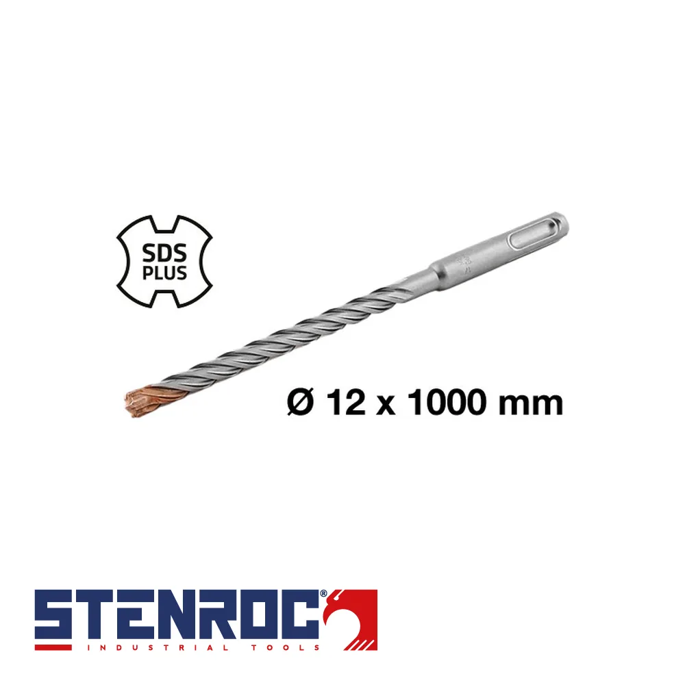 Foret à pierre et béton - SDS-Plus Premium 4-Cutter - 12 x 1000 mm - STENROC