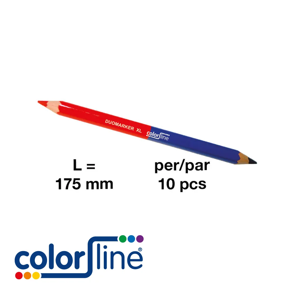COLOR LINE Crayon - DUOMARKER PRO 400 XL, bleu/rouge - prix par 100 pc. - 175 mm
