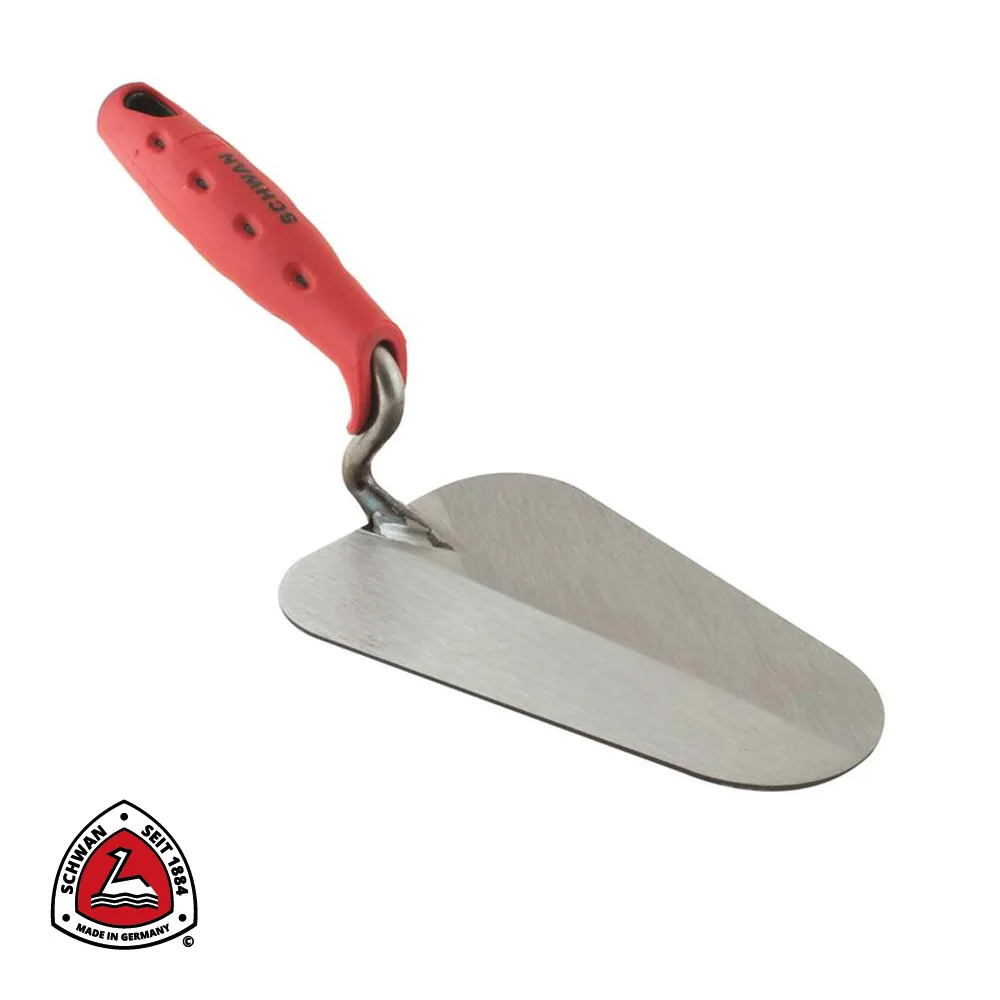 SCHWAN Truelle de maçon - model Charleroi, standard, soft-grip - 180 x 120 x 1,3 mm