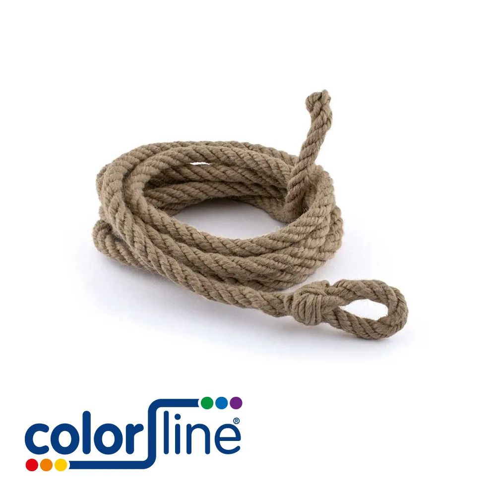 Corde - sisal, avec boucle - 10 mm x 3 m - COLOR LINE