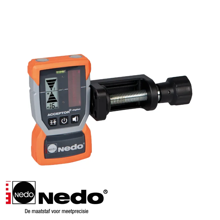 Récepteur laser - ACCEPTOR 2, mm-display, heavy duty - NEDO