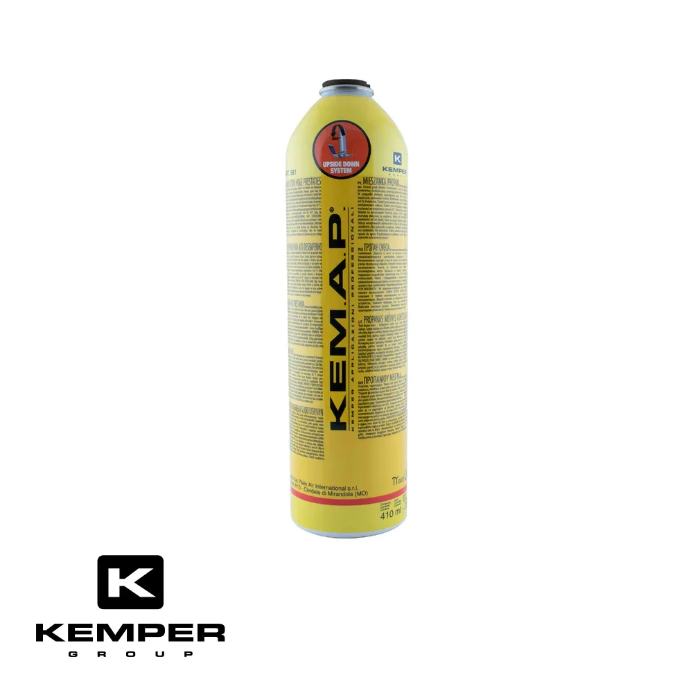 KEMPER Cartouche de gaz - KEMAP, 2400 °C, connection EU 7/16" - 410 ml, 250 gr