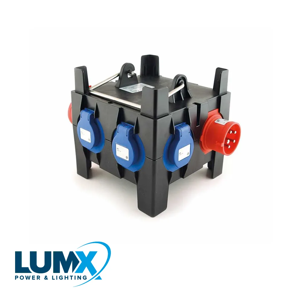 LUMX Coffret de distribution - IMST MOBILE, PCE 9030110, in: 1x CEE 16A 5P, out: 2x CEE 16A, 4x16A
