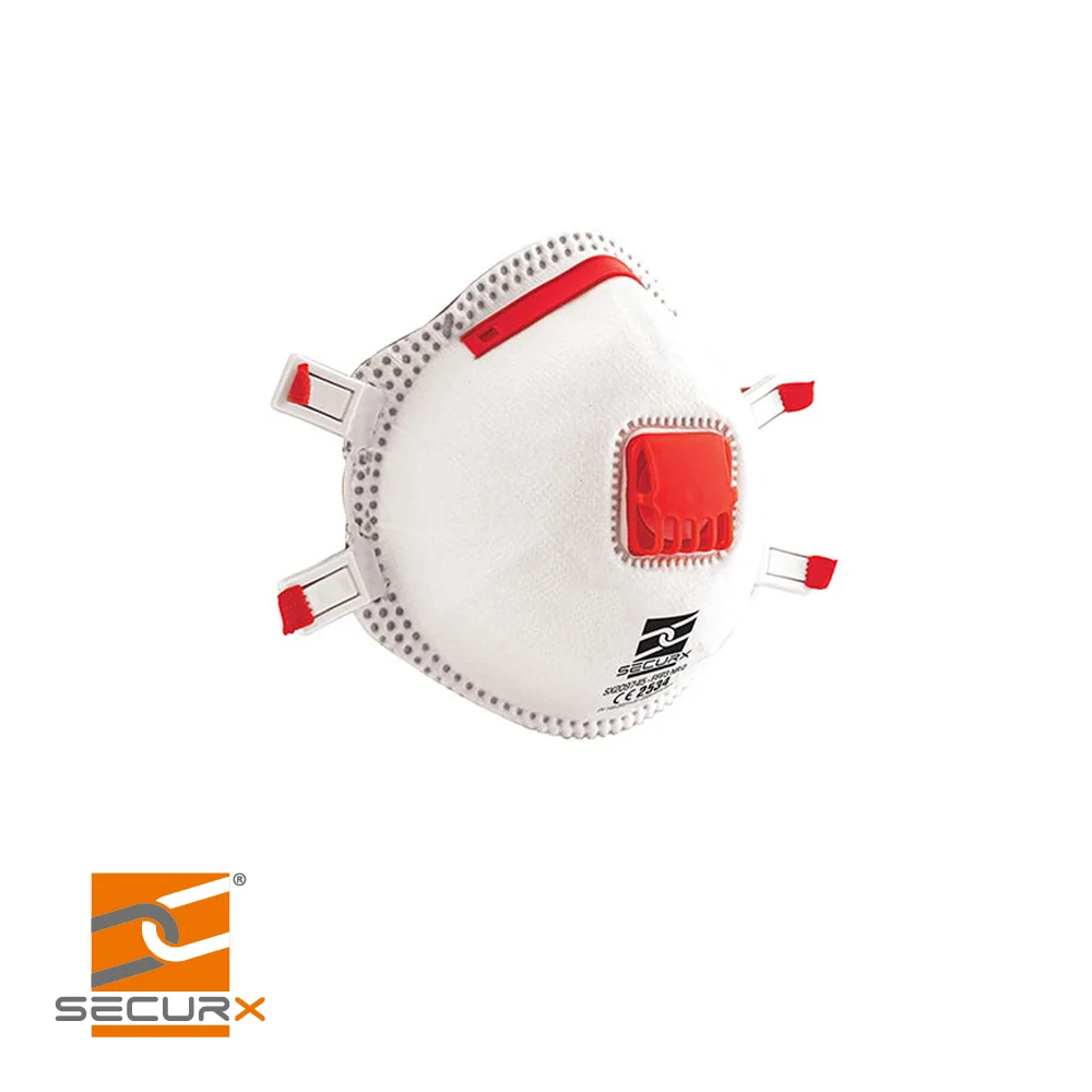 Masque filtrant - FFP3, valve, prix par 5 pc. - SECURX