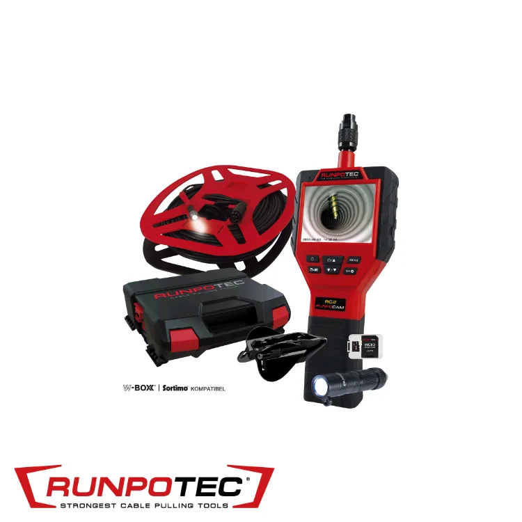 RUNPOTEC Caméra d'inspection - RUNPOCAM RC2, accessoires, coffre - 50 m (EX RT 10140)