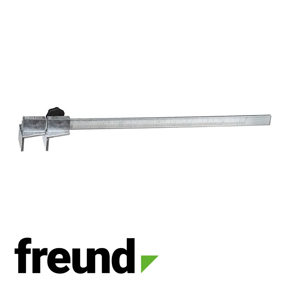 Mesure d'écartement pour lattes - alu, avec graduation - 45-400 mm - FREUND