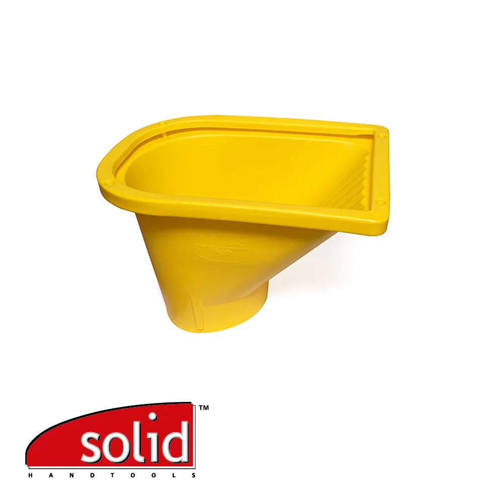 Goulotte à gravats - jaune, orifice latéral de vidage - SOLID