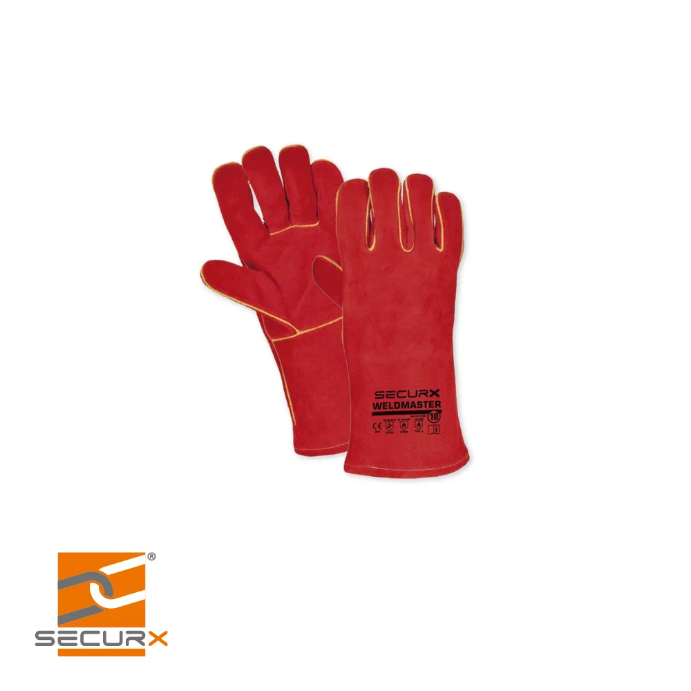 SECURX Gants de soudeur - WELDMASTER, 350 mm, avec doublure, 4244X - prix par paire - taille 10