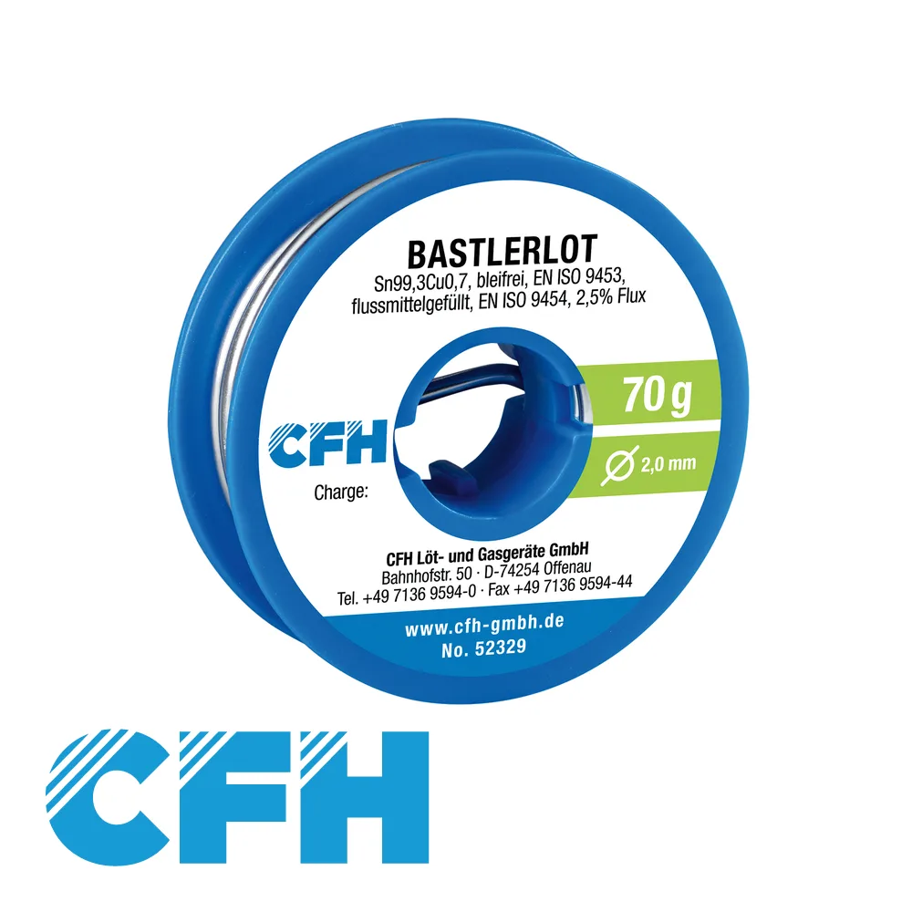 Fil de soudure - loisir, loodvrij - 70 gr - CFH
