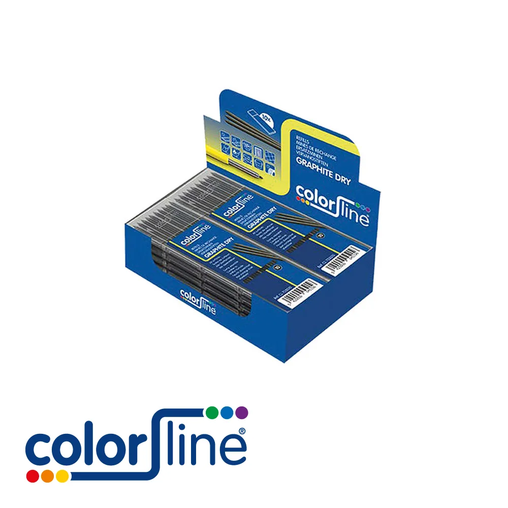 Mines de rechange - pour GRAPHITE DRY/PRO/DUO, 10x graphite - COLOR LINE