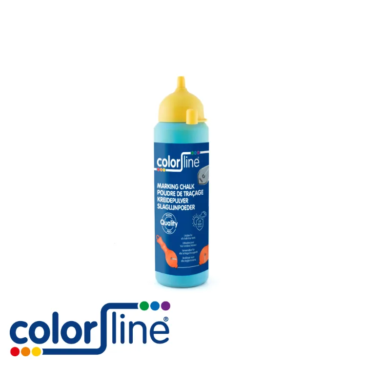 Poudre de traçage - jaune, qualité professionnelle - 200 gr - COLOR LINE