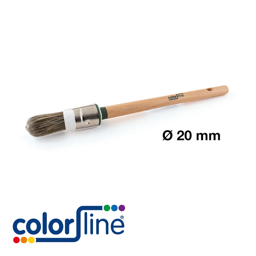COLOR LINE Brosse de peintre - PRE+, ronde, 100% fibres brunes OREL - nr. 12 - WOOD