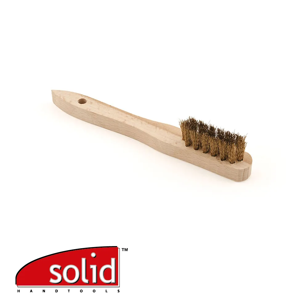 Brosse pour bougie - laiton, 3 rangées - SOLID