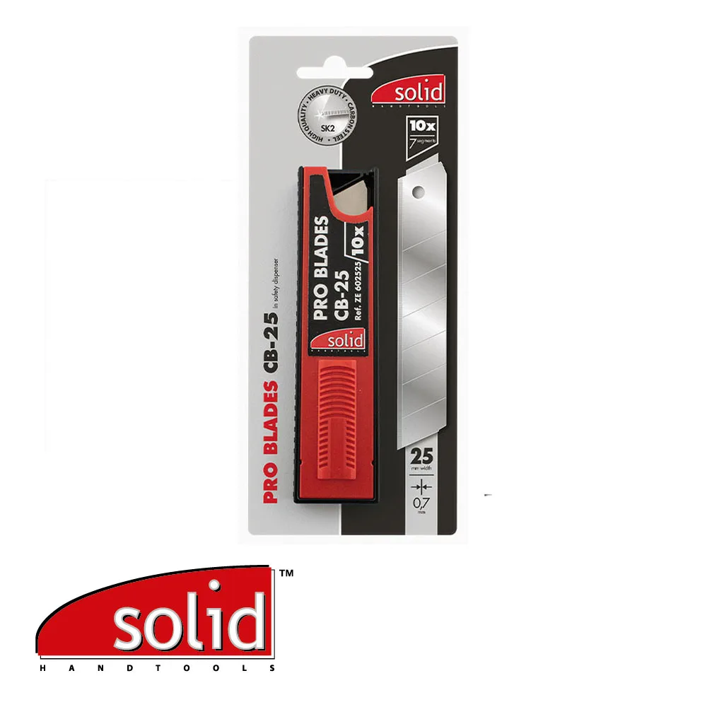 Lames sécables - CB-25, PRO, prix par 10 pc. - 25 x 0,70 mm - SOLID