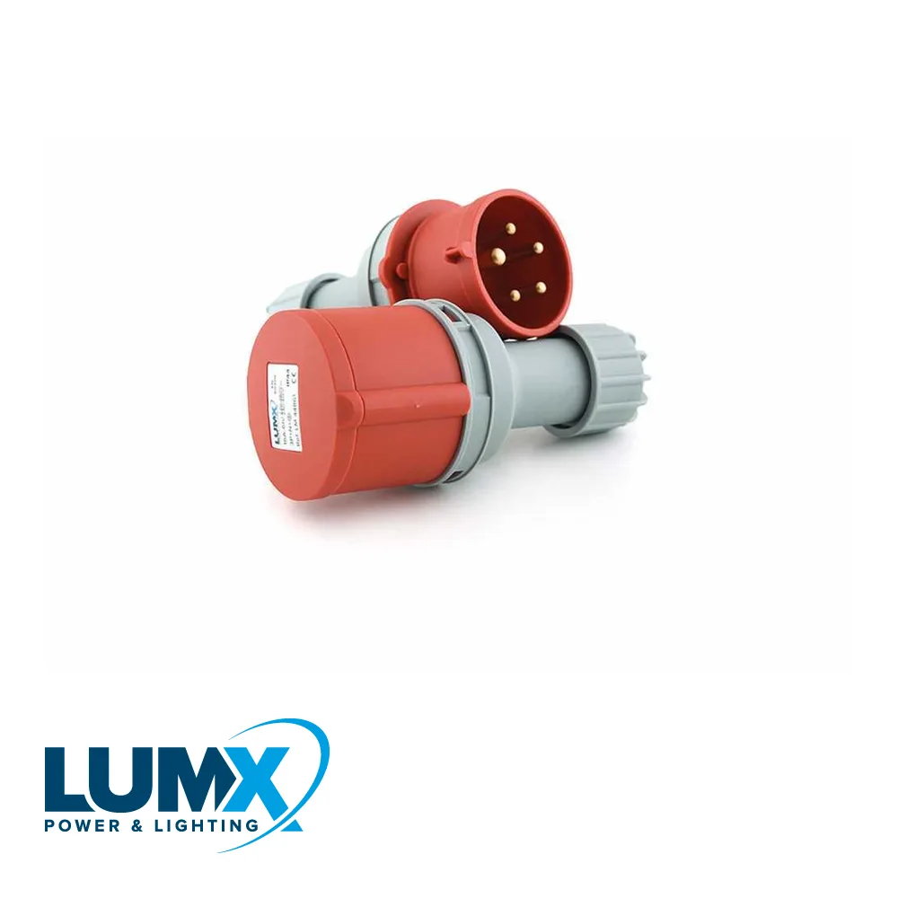 Fiche CEE male - 400 V, 5 pôles, 16 A, IP 44 - LUMX