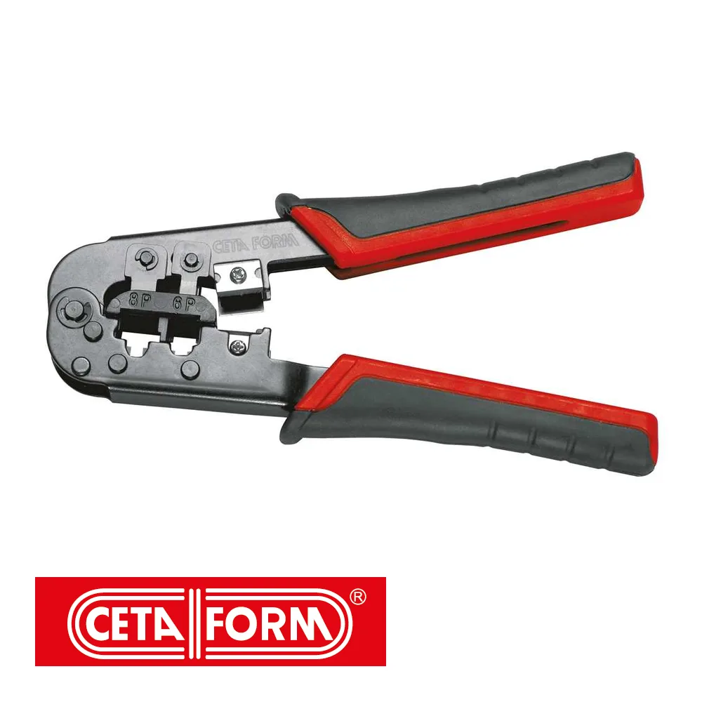 Pince à sertir - pour fiches Western - RJ 45 (6P-8P) - CETAFORM