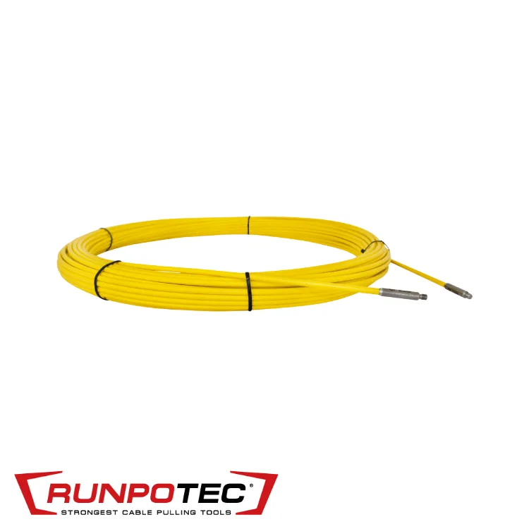 RUNPOTEC Baguette en fibre de rechange - pour PROFI-SET, avec douilles terminales - Ø 6,0mm x 80 m